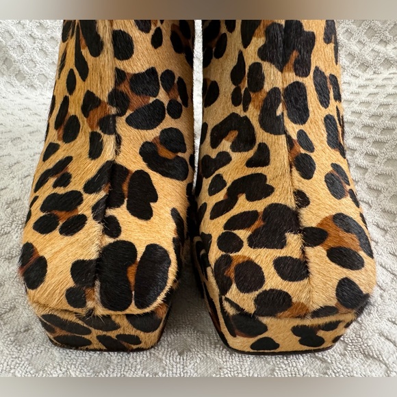 iL Fratellino Rising Star Ankle Booties in Leopard Print Pony Hair Size 38 US 8 - Picture 5 of 14